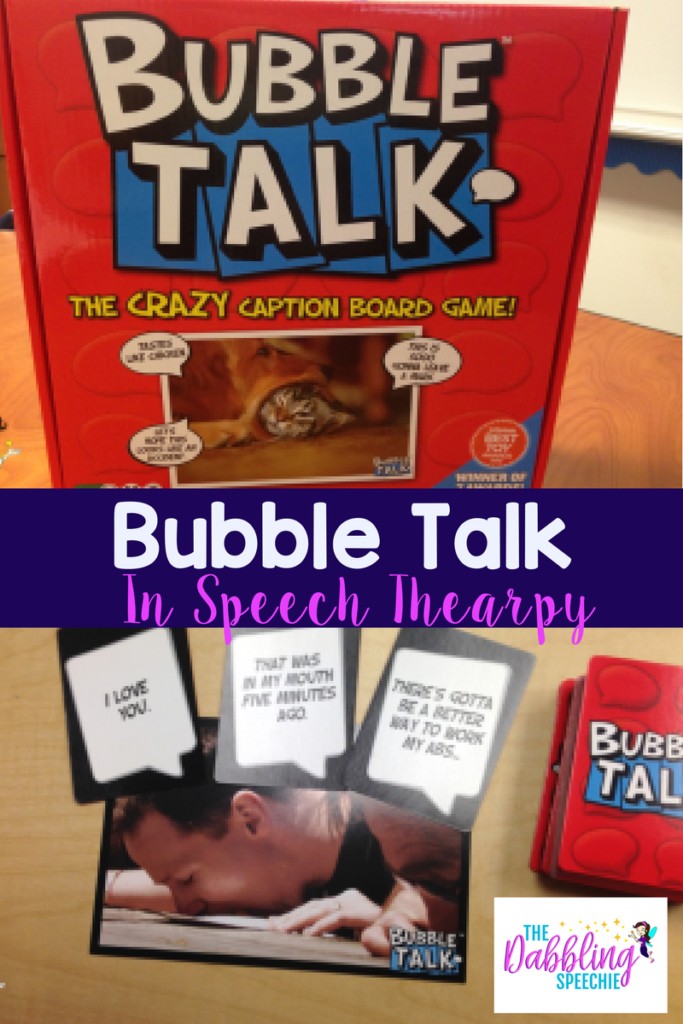 bubble talk in speech therapy