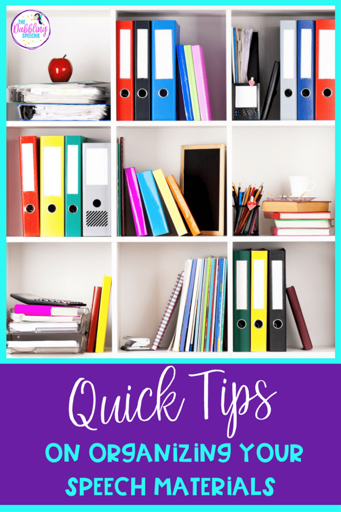 Need some quick tips for organization? Here are organizational tips for your speech materials.