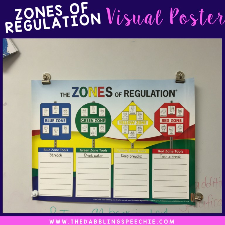 Zones of Regulation Activities to Build Social Skills - thedabblingspeechie