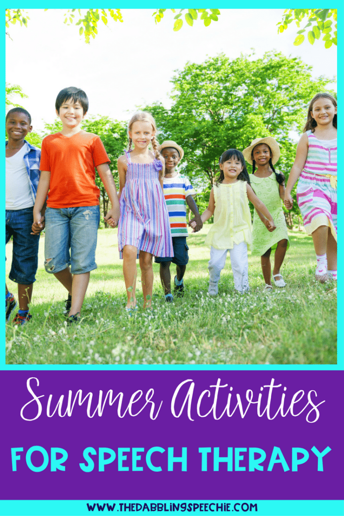 summer speech therapy activities for SLPs, special education teachers and ESL teachers. Great for summer themes or summer school lessons.
