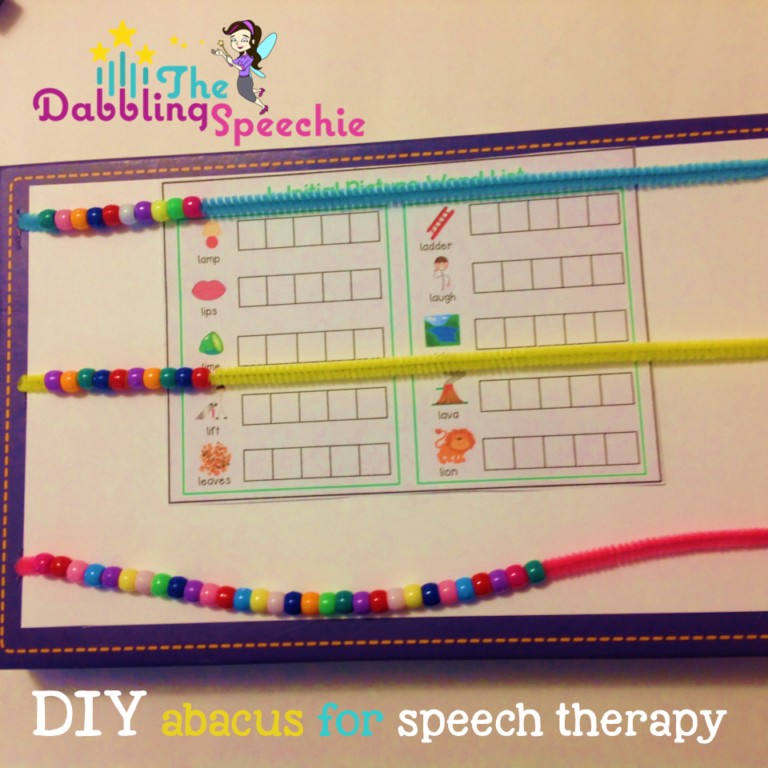 diy abacus for speech therapy