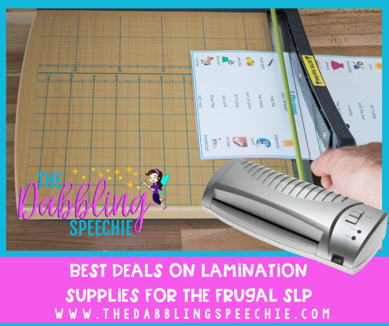 best deals on lamination supplies for the frugal SLP.