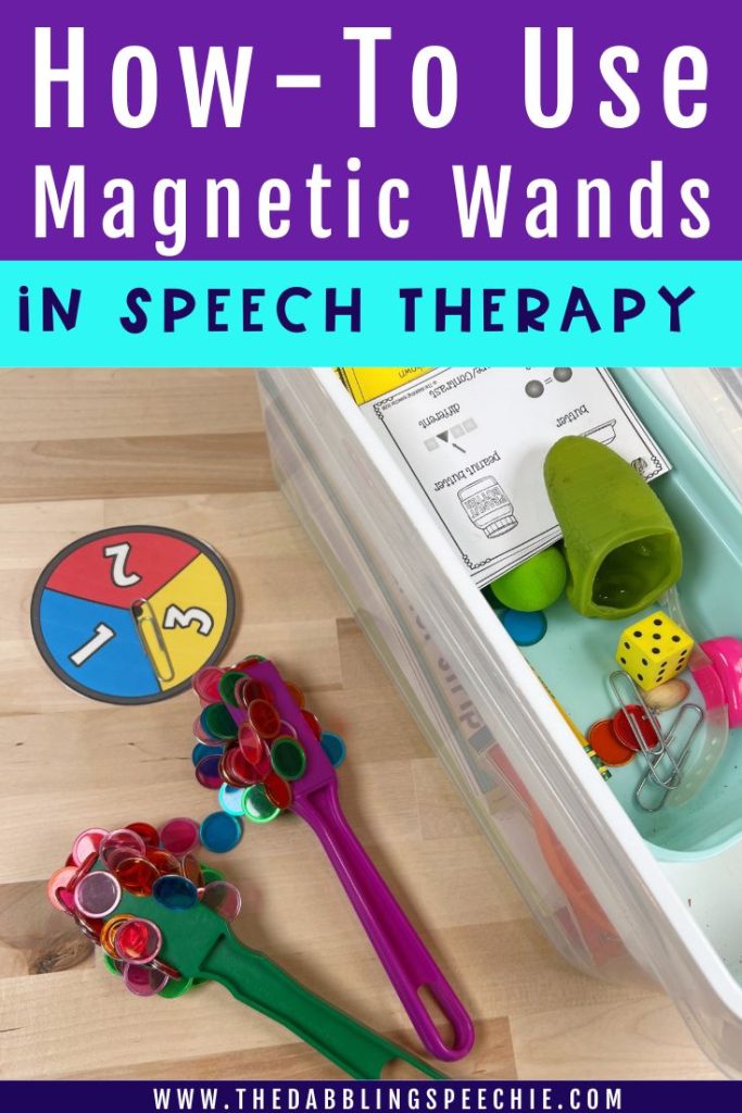 Get tips for using speech therapy flashcards with magnetic wands.
