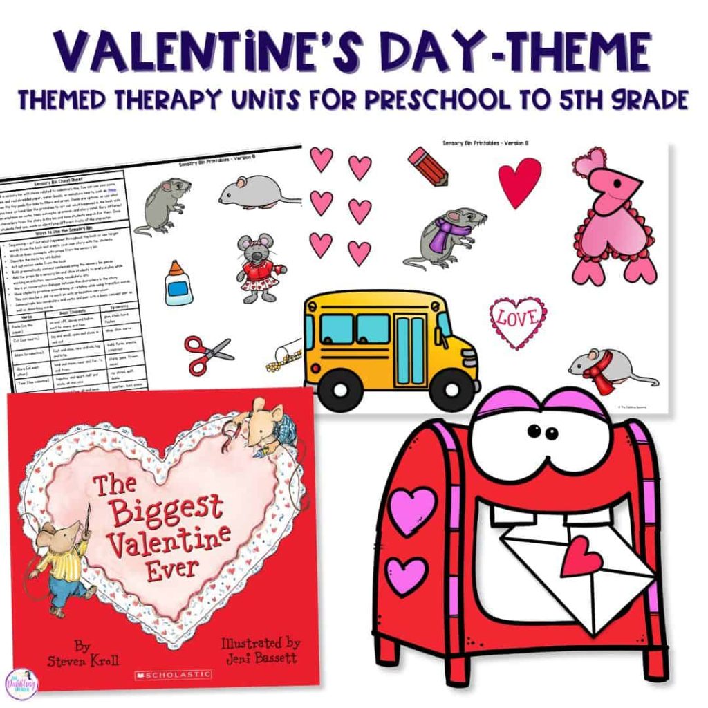 Valentines speech therapy activities