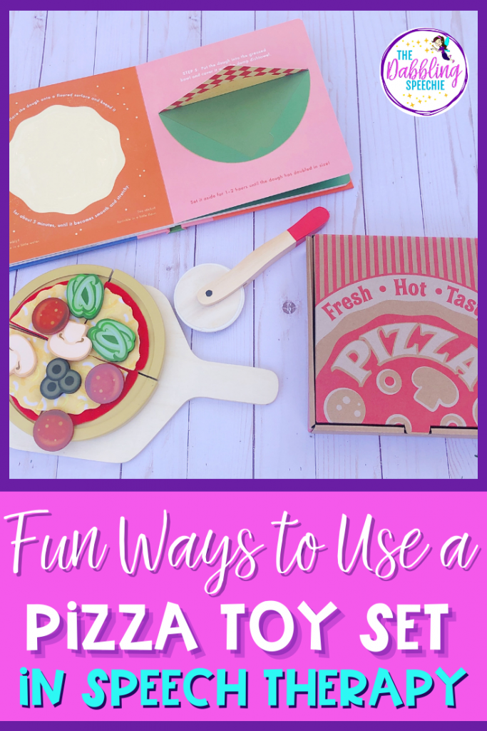 Incorporate a pizza toy set into your speech therapy sessions to increase engagement and opportunities for meaningful practice on speech and language goals.