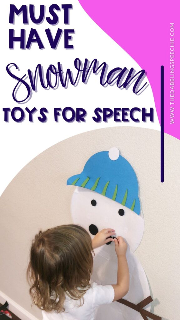 Fun snowman toys for speech therapy to incorporate play-based learning