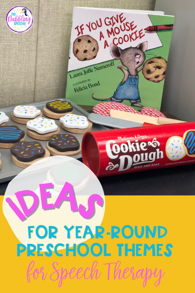 Need some ideas for year-round preschool themes that will help you plan engaging speech therapy sessions? Check out these 5 year-round themes to do anytime throughout the school year.