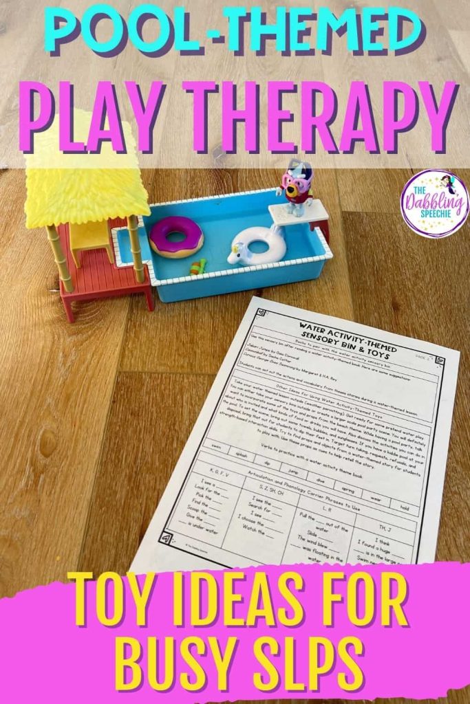 Learn about summer language activities with pool play sets