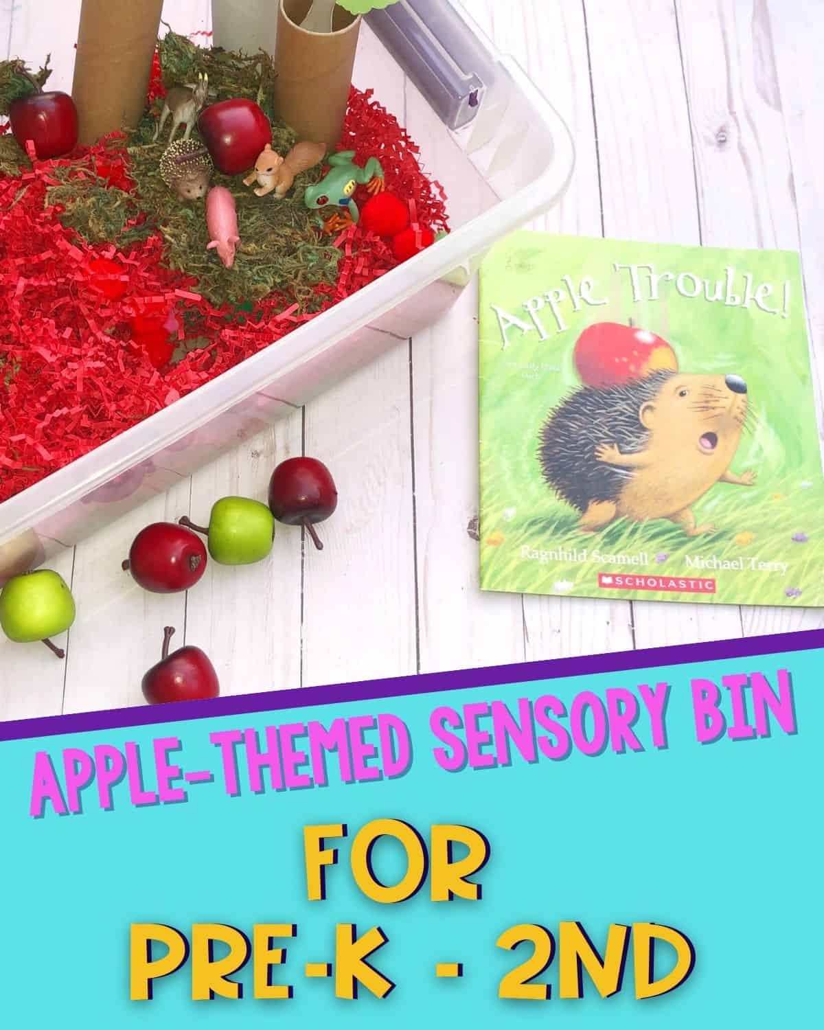Apple Sensory Bin Ideas for Early Elementary thedabblingspeechie