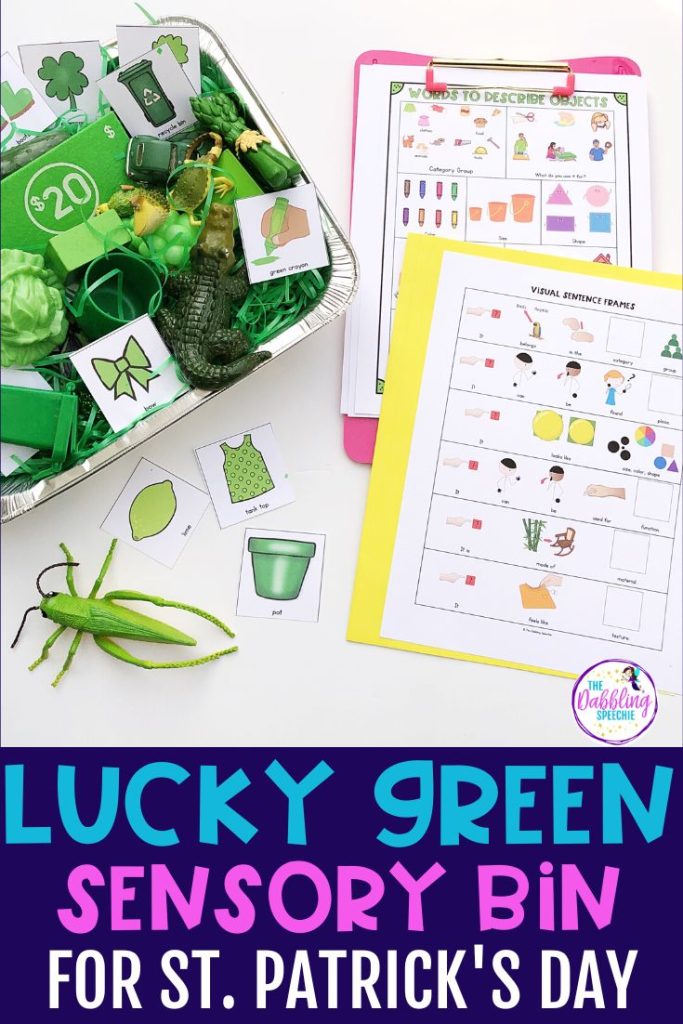 green-sensory-bin-for-St.-Patrick's-day