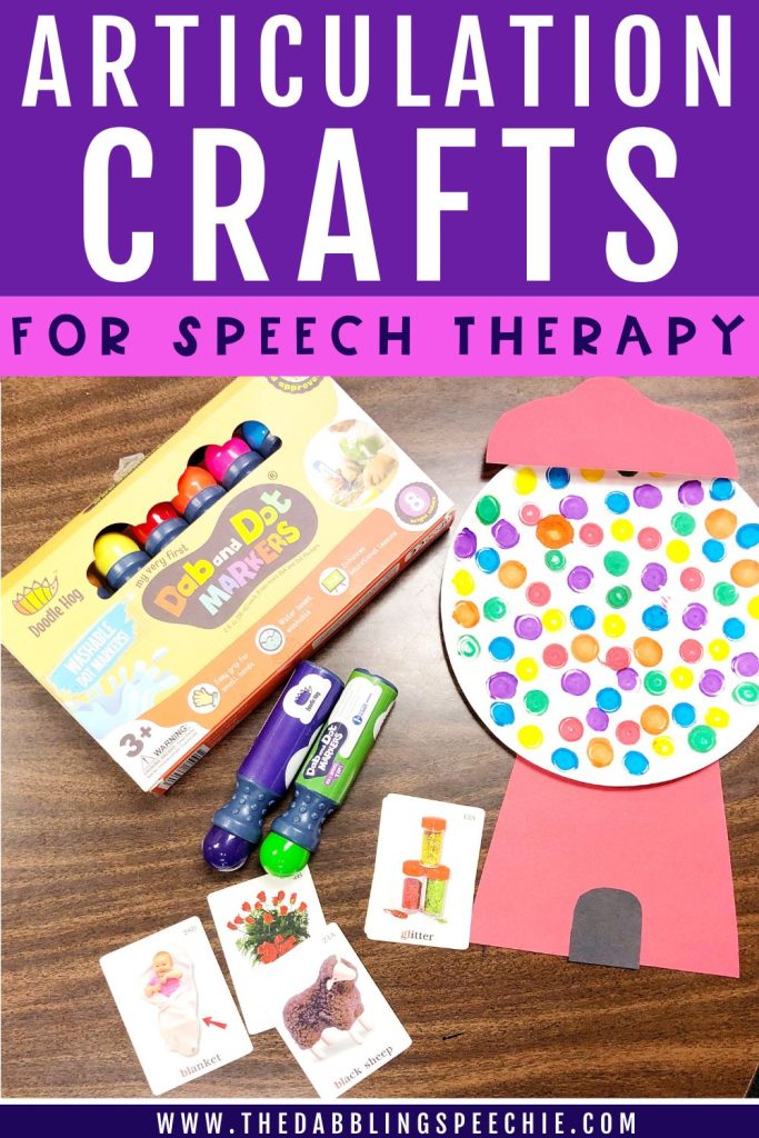 Low prep articulation crafts for speech therapy using paper plates and art supplies you have around your speech room!