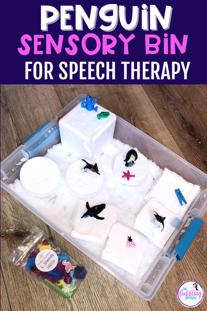Penguin-sensory-bin-speech-therapy