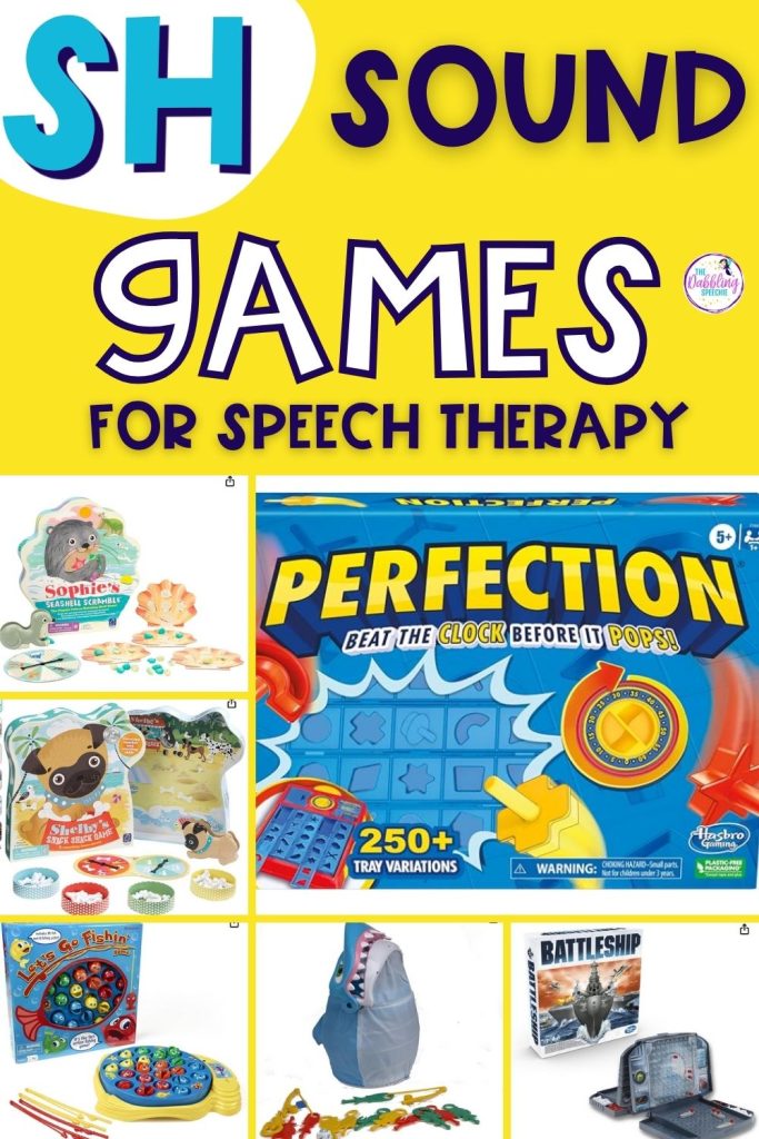 Get ideas for SH articulation games to use with your elementary speech therapy students.