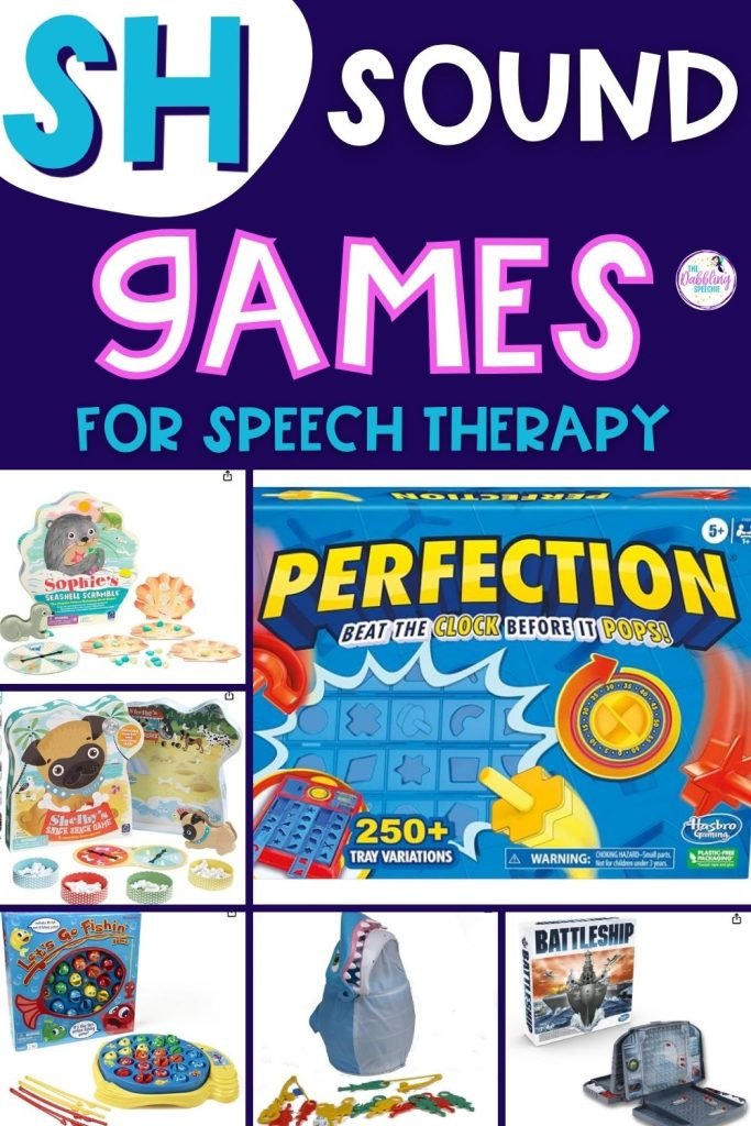 Find speech therapy SH sound games you can do in your articulation and phonology sessions