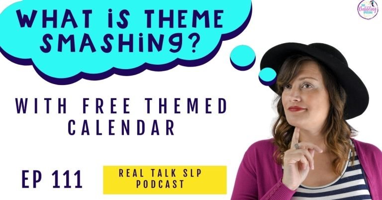 Get ideas for speech therapy themes by month and learn how to theme smash!