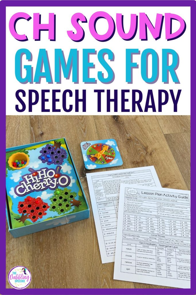 Great CH speech therapy games for getting high trials!