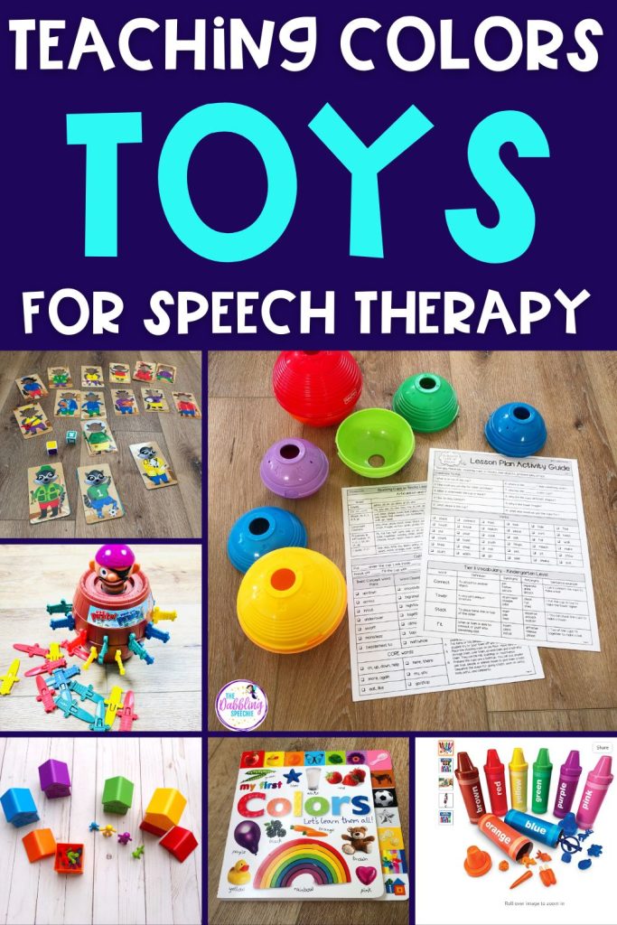 Get ideas for preschool to help you teach colors in your speech therapy sessions.