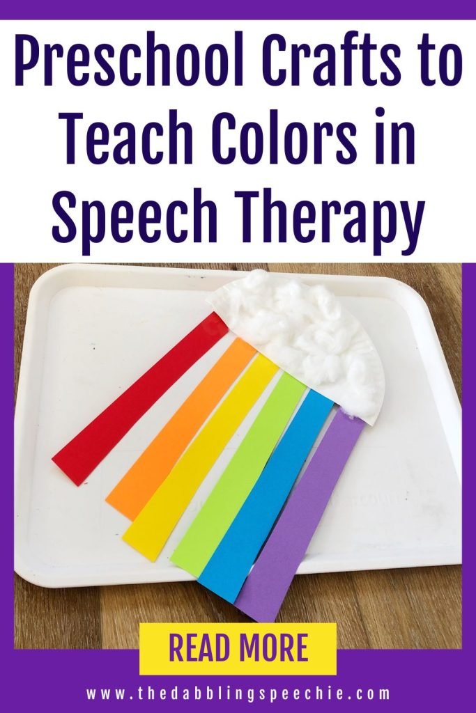 Crafts that teach colors, rainbow craft.