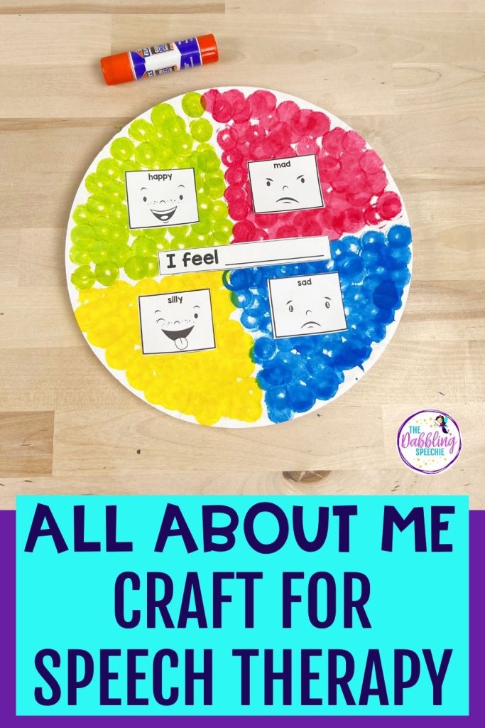 Easy all about me preschool craft activity for teaching emotions and feelings.