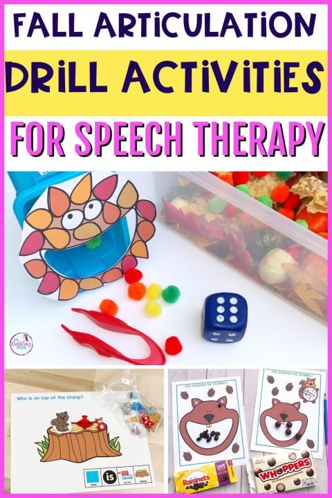 Motivating Fall Articulation Drill Activities for Speech Therapy ...