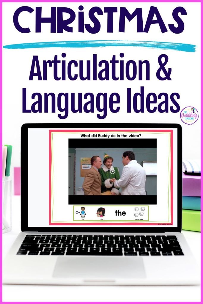 Christmas speech language activities that take minutes to prep!