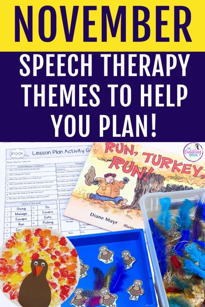 November speech and language activities for lots of festive themes.