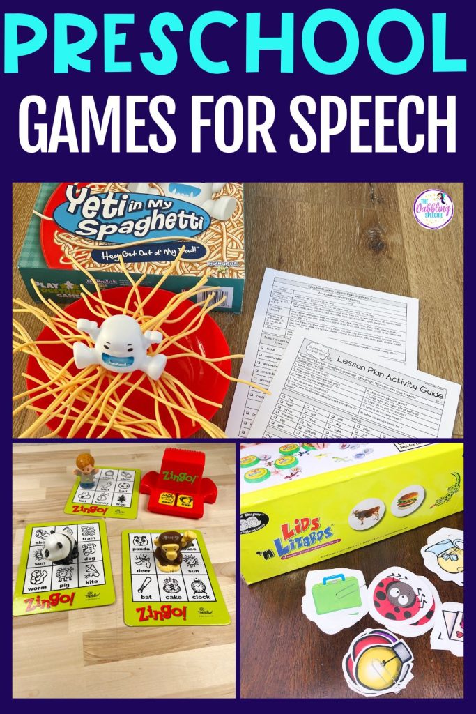Fun turn taking games for preschool to use in speech therapy.