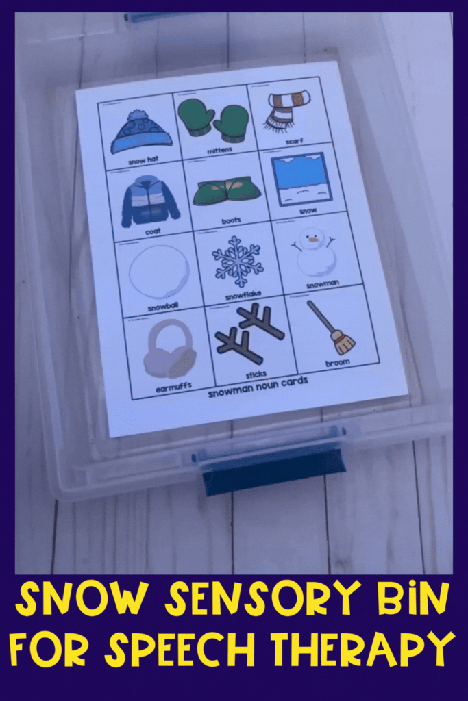 Low Cost & Fun Snow Sensory Bin with Plow Trucks for Play-Based Speech ...