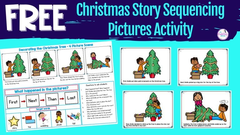 Get your free printable Christmas story sequencing pictures.