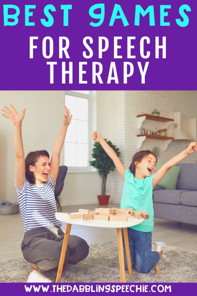 Good speech therapy games for preschool and elementary.