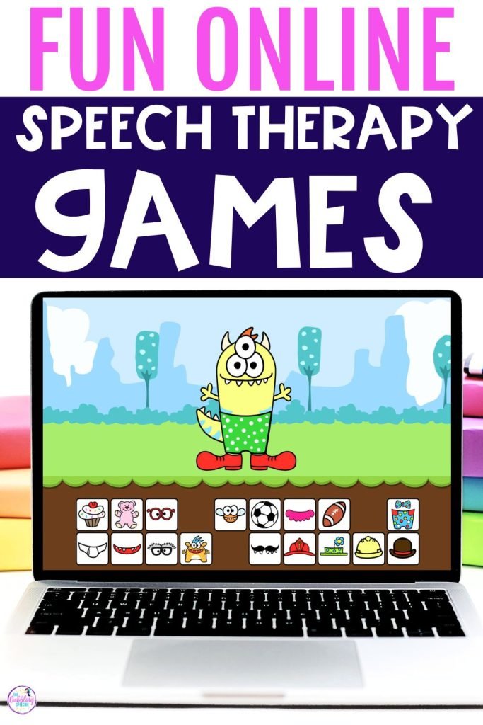 Fun online speech therapy games for teletherapy.