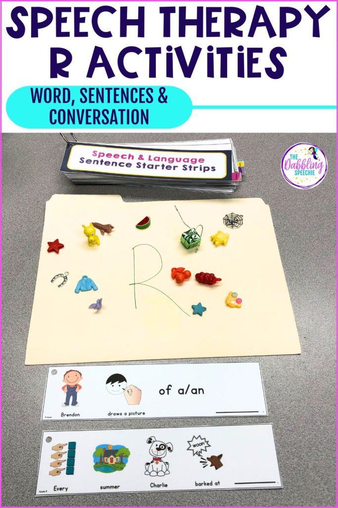 R articulation activities for older students