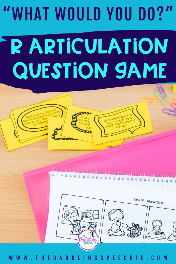 Low prep and fun articulation games for R to use in speech therapy.