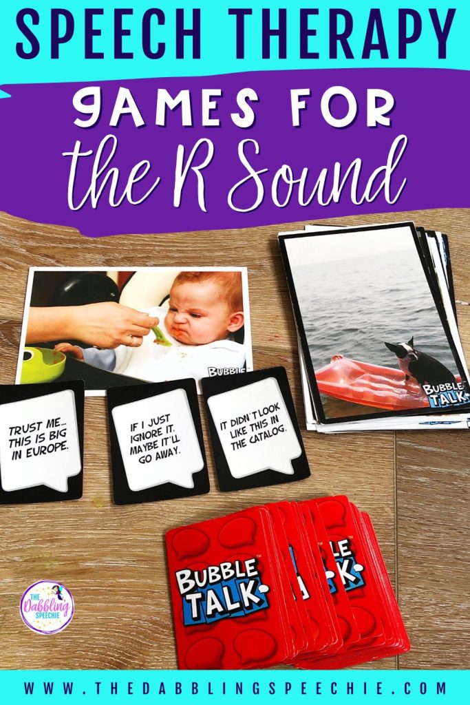 Articulation games for R at the word and sentence level.