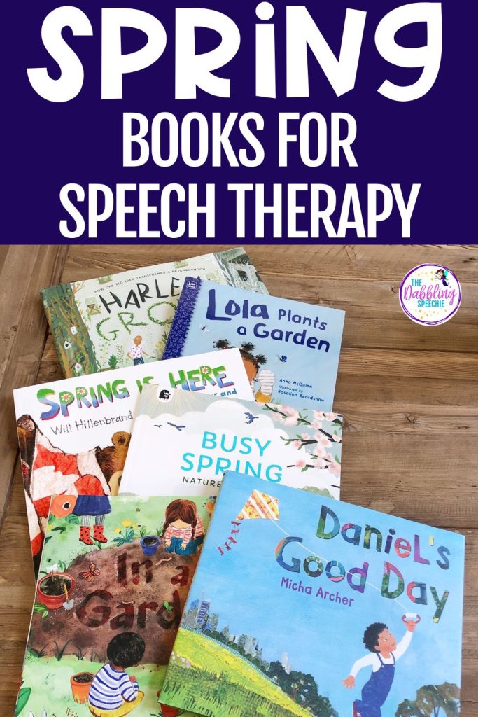 Best spring books speech therapy list for preschool and elementary