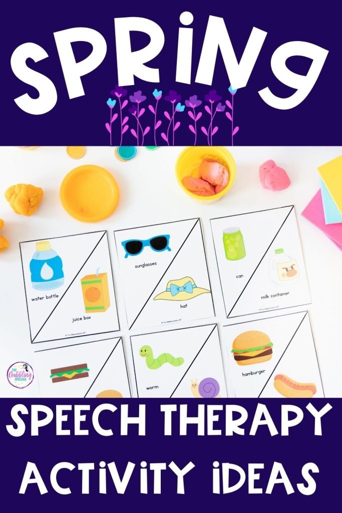 Spring speech therapy activities for preschool and elementary