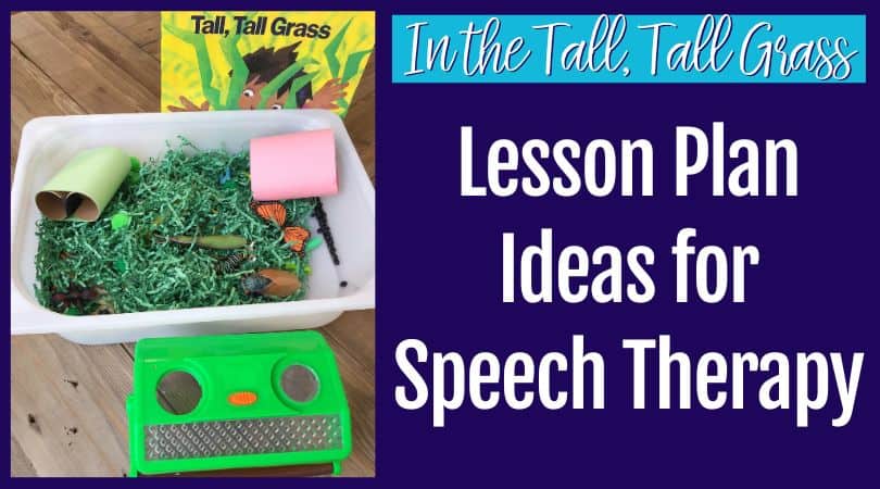 In the Tall Tall grass lesson plan for preschool and kindergarten speech therapy