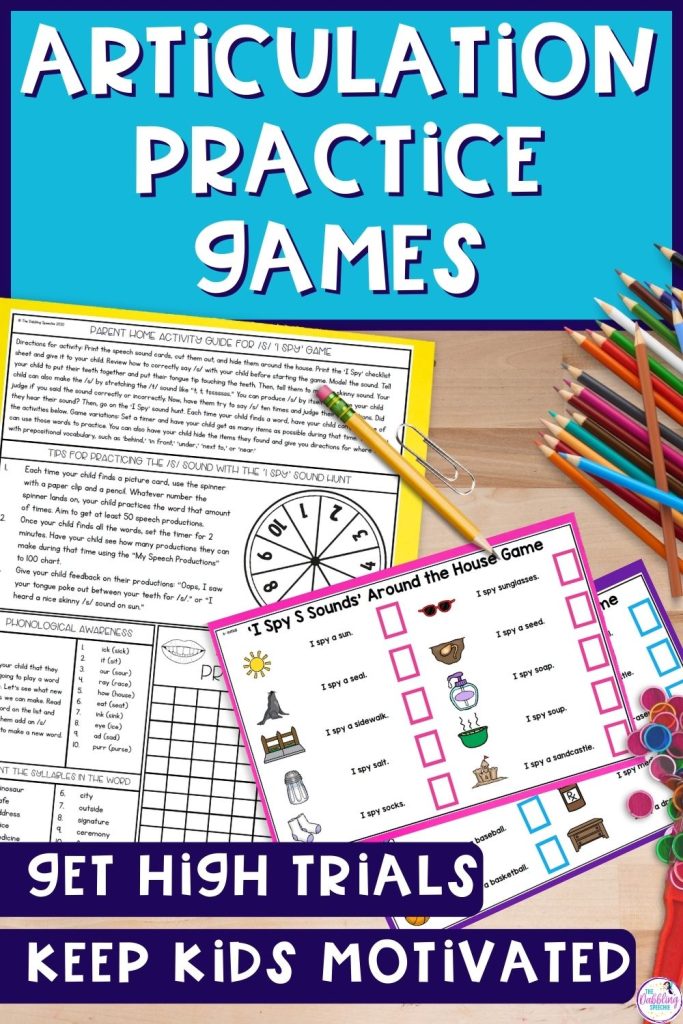 Get ideas for fun activities for speech therapy to work on articulation and phonology goals.