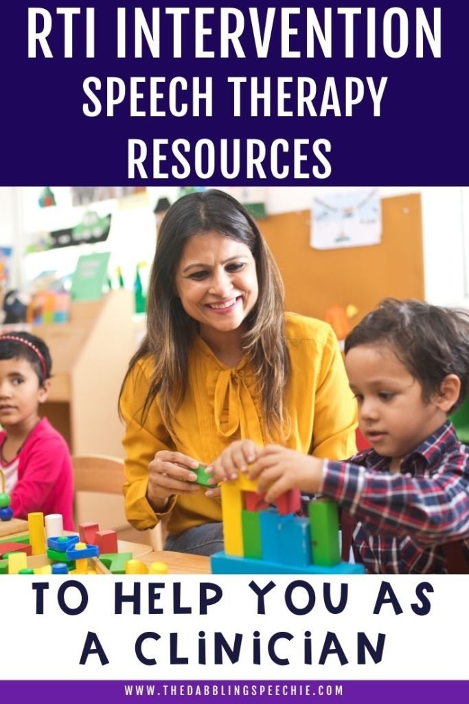 Get speech therapy activities and resources to help you with RTI support.