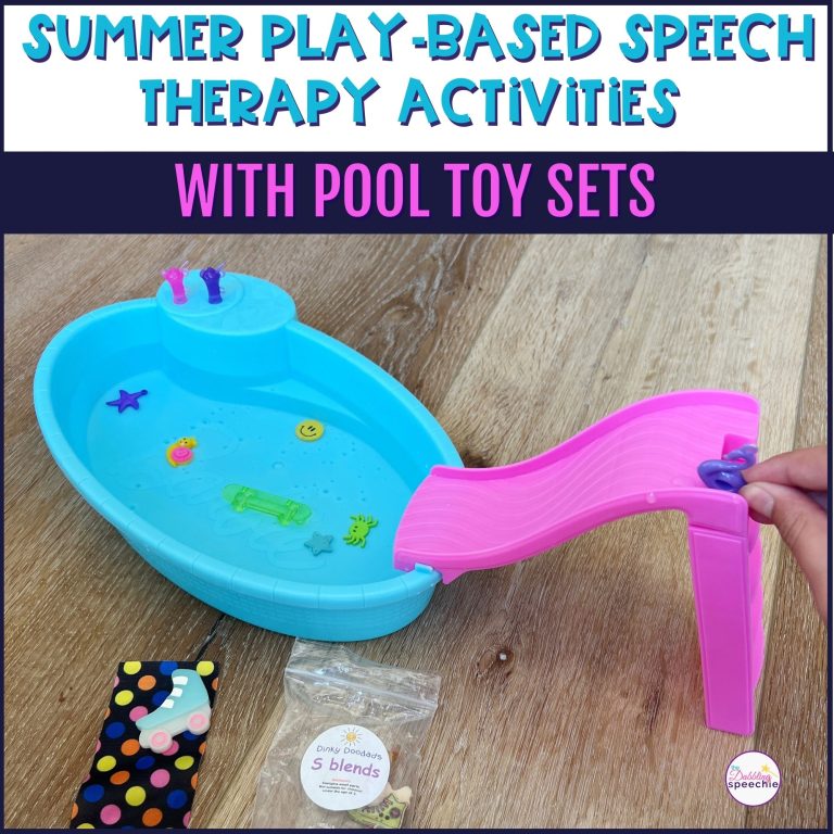 Fun summer language activities with pool toy sets!