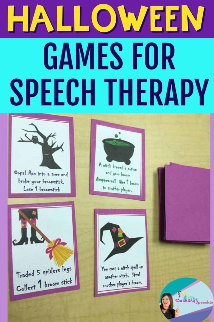 Halloween speech games for your lesson planning!