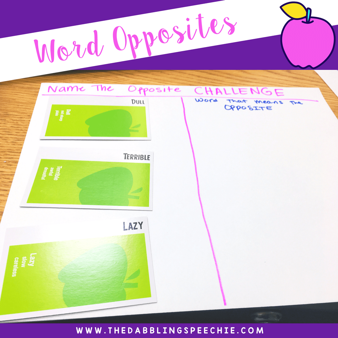 How To Use Apples To Apples In Speech Therapy - thedabblingspeechie