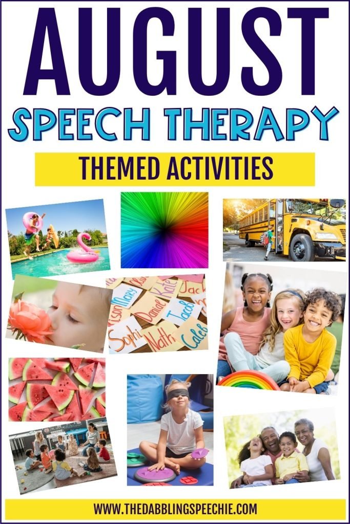 Get ideas to plan August speech therapy themes for your preschool and elementary caseload.