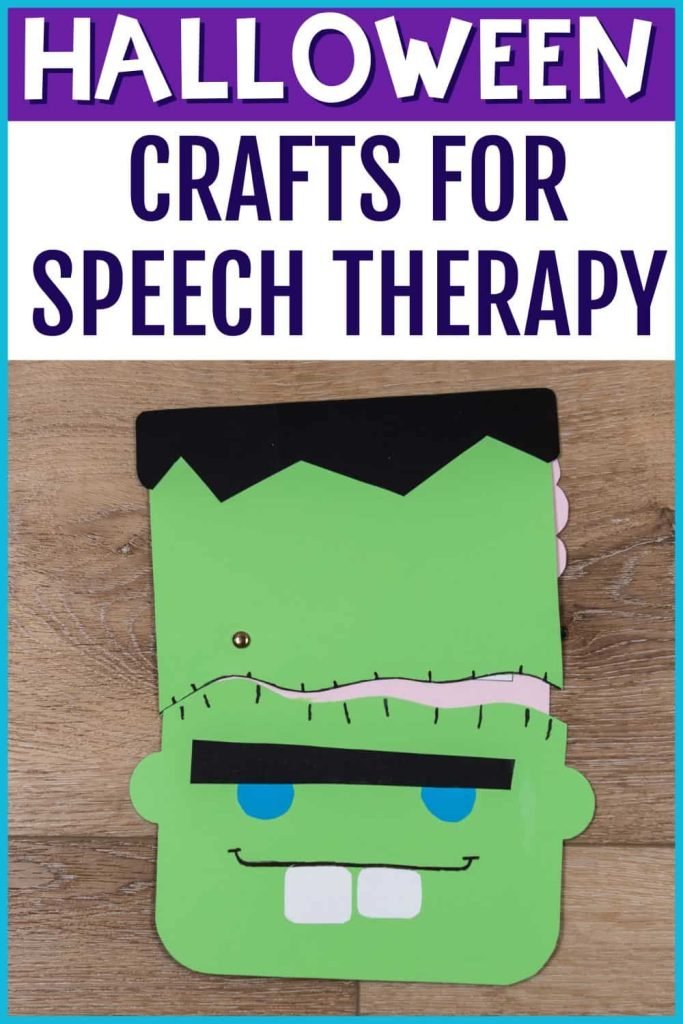 Fun Halloween crafts for speech therapy!