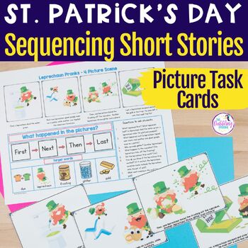 St. Patrick's Day Language Sequencing Stories with Pictures 3 & 4 Steps