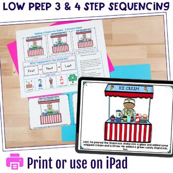 St. Patrick's Day Language Sequencing Stories with Pictures 3 & 4 Steps - Image 2