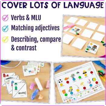 Summer Speech Therapy Vocabulary Building & Grammar Activities Language Therapy - Image 2