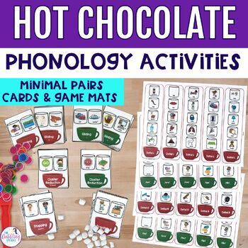 Hot Chocolate Speech Therapy Games Minimal Pairs & Phonology Winter Activities