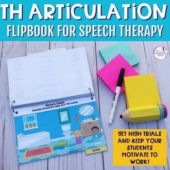 TH Articulation Activities Flipbooks for Voiced & Voiceless TH Words & Sentences