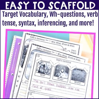 Build a Sentence Worksheets for Sentence Formulation & Sentence Structures - Image 3
